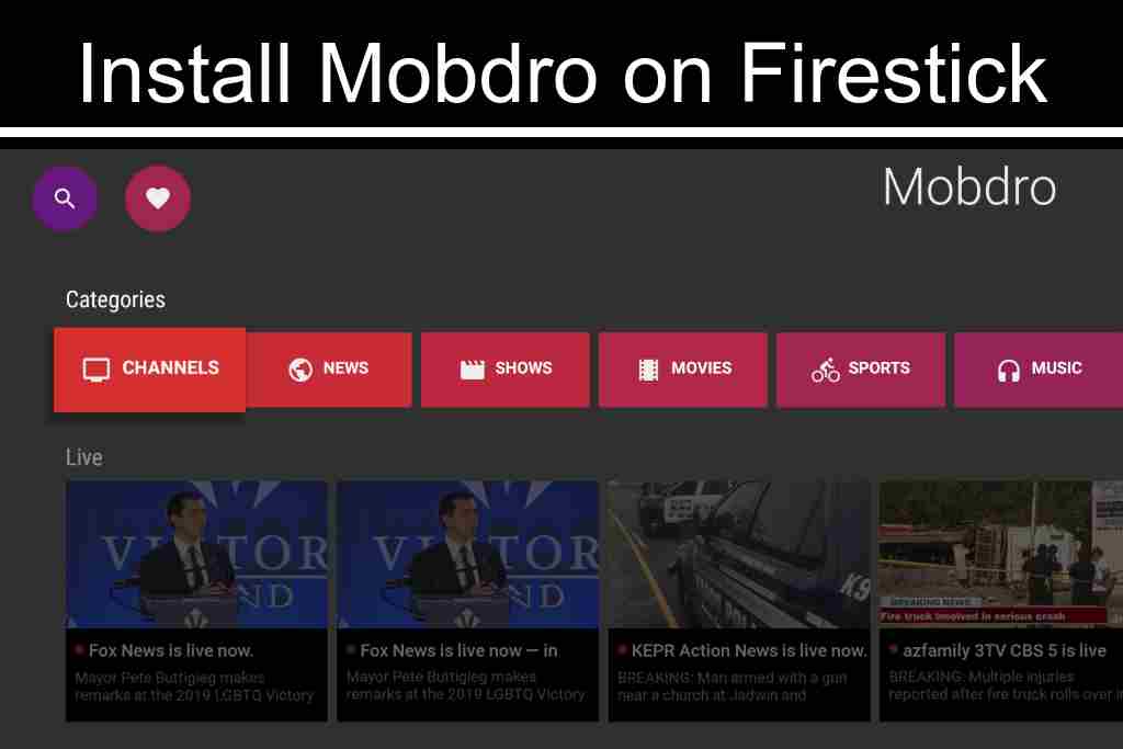 Mobdro on Amazon FireStick