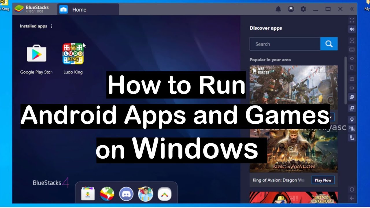 run android apps on windows