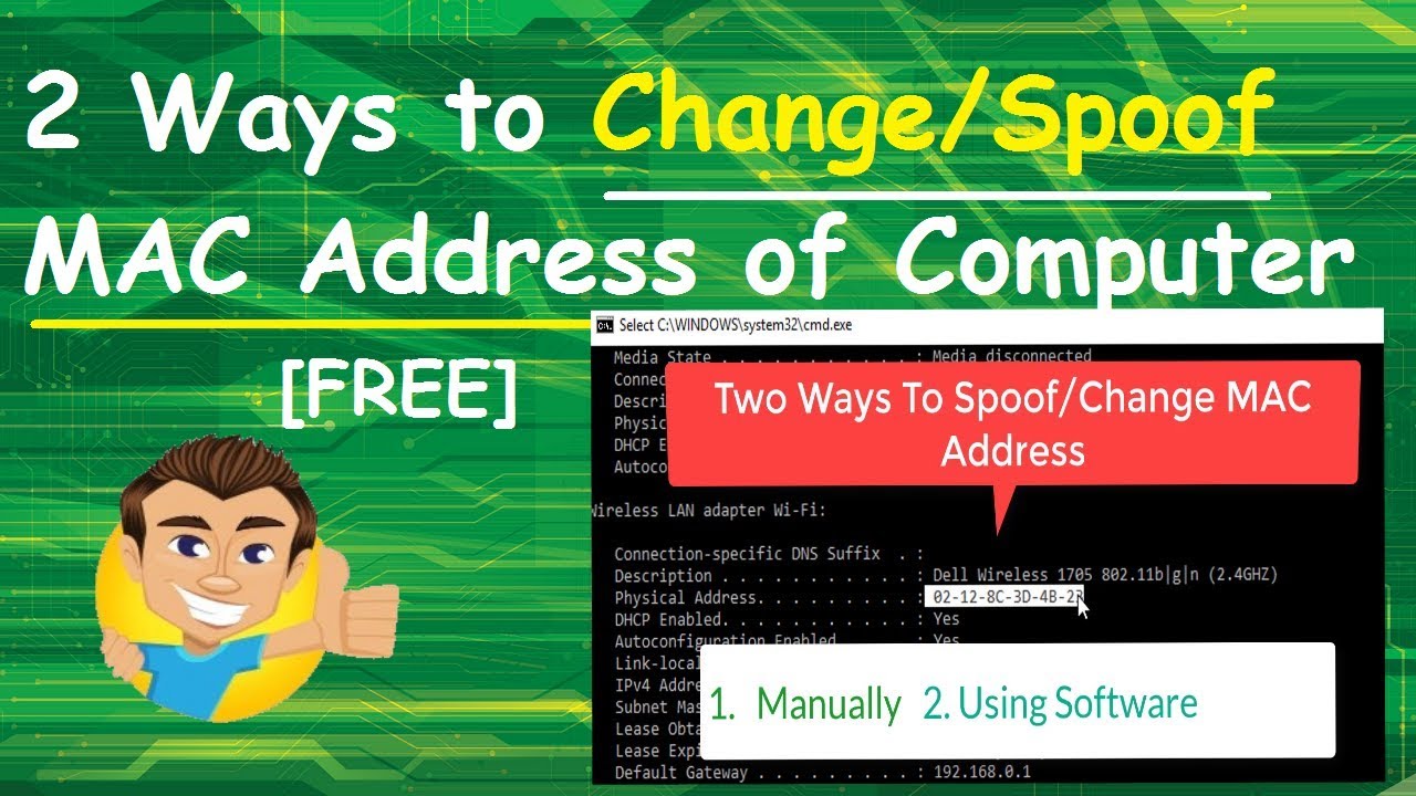 Change or Spoof a MAC Address in Windows