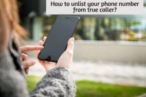 truecaller unlist mobile number