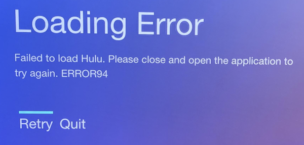 hulu error 94