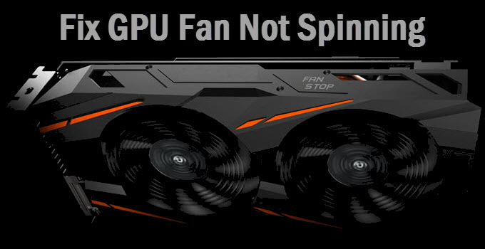 graphics card fans not spinning