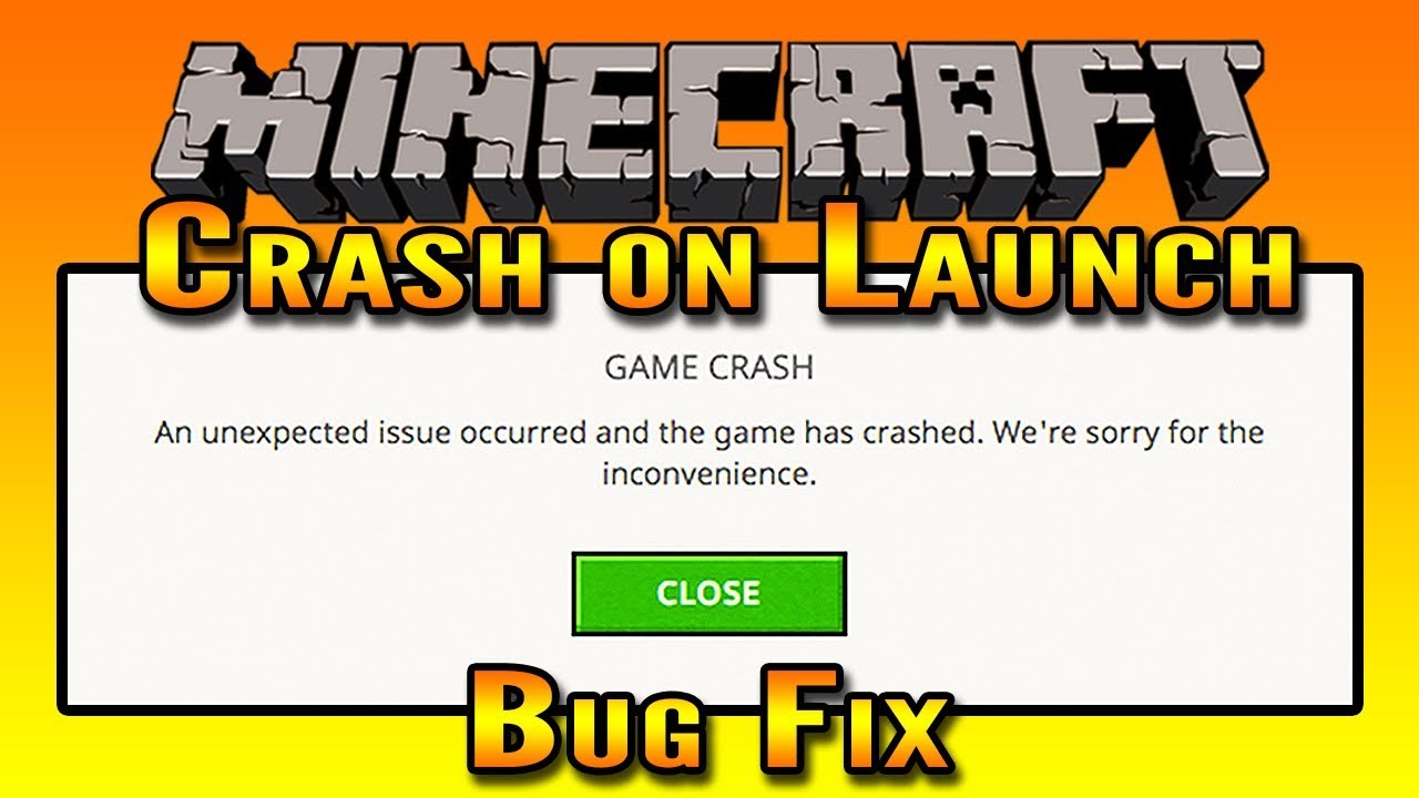 minecraft crashing on startup