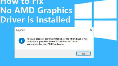 no amd graphics driver is installed