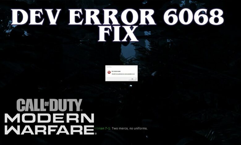 dev error 6068