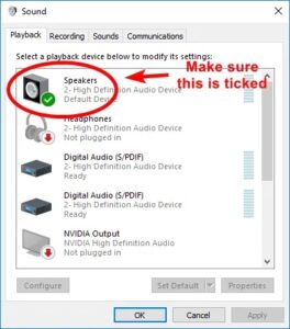 windows 10 no sound realtek