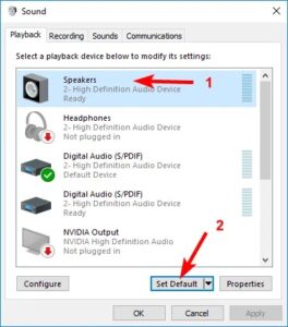 windows 10 no sound realtek