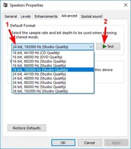 windows 10 no sound realtek