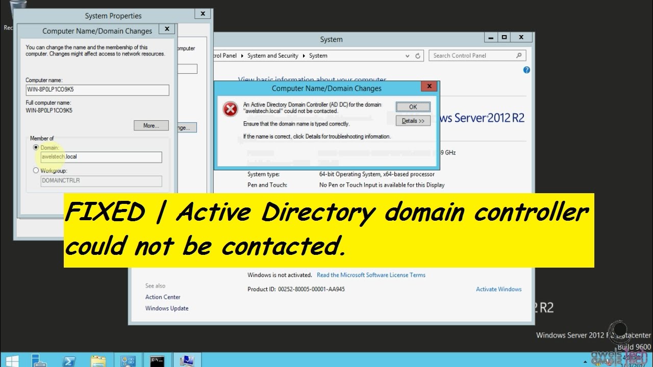 Cannot contact domain controller over VPN
