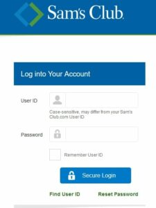 sam's club credit card login