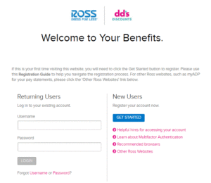 ross employment login