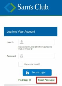 sam's club credit card login