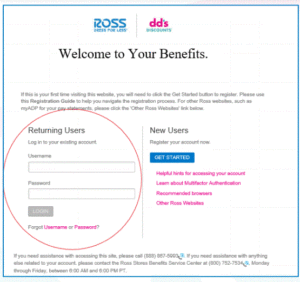 ross employment login