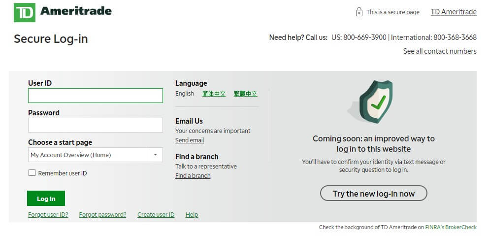 www.tdameritrade.com login
