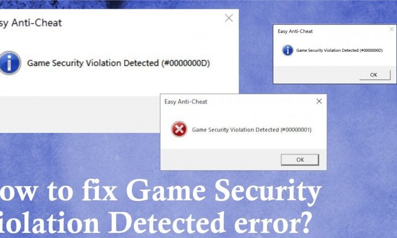 game security violation detected