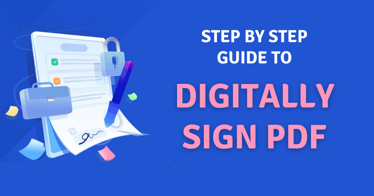 How to digitally sign a PDF
