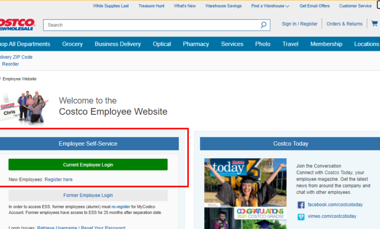 Costco employee login