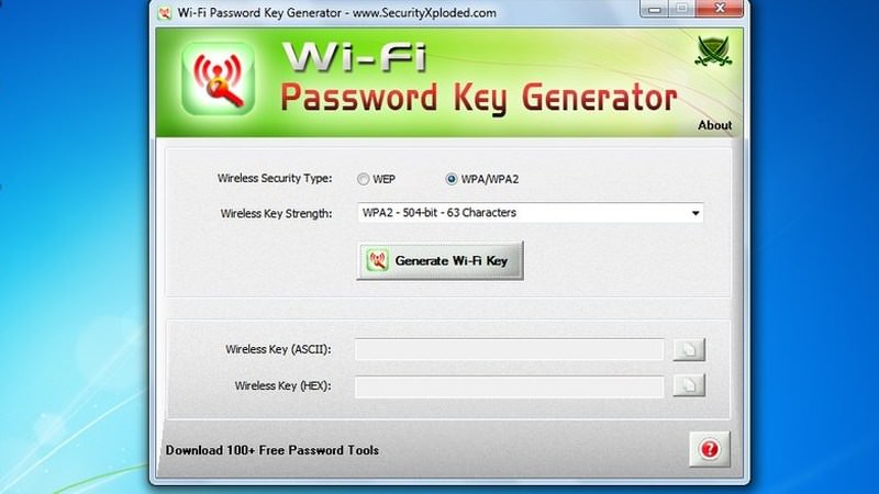 WiFi password key generator