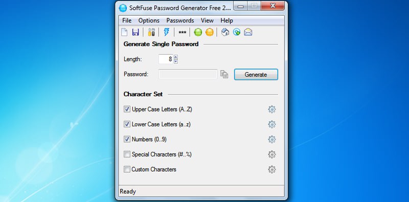 SoftFuse password generator.