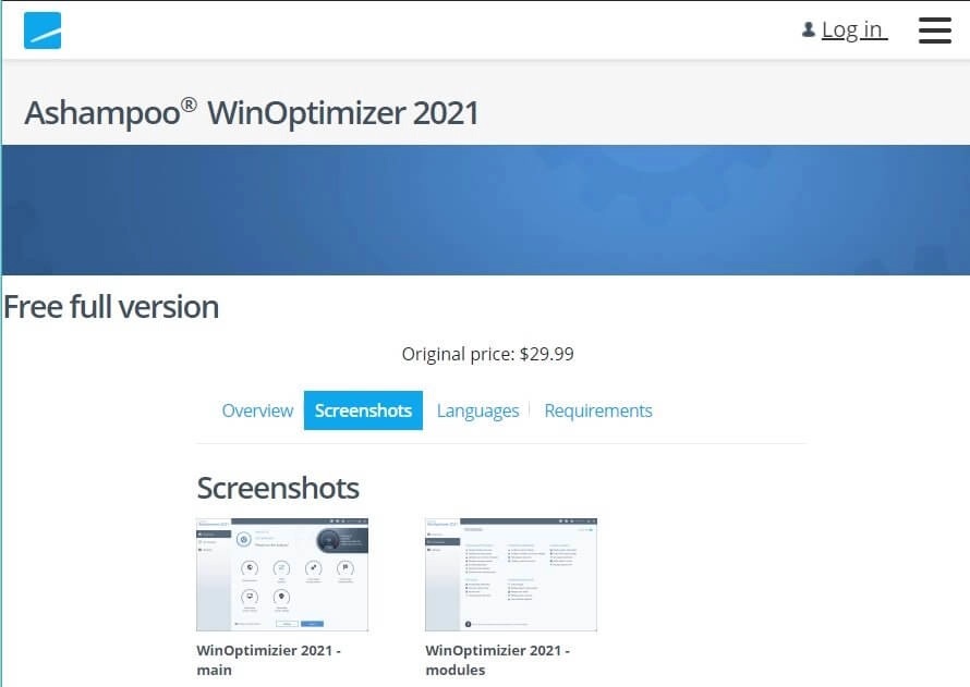 Ashampoo WinOptimizer