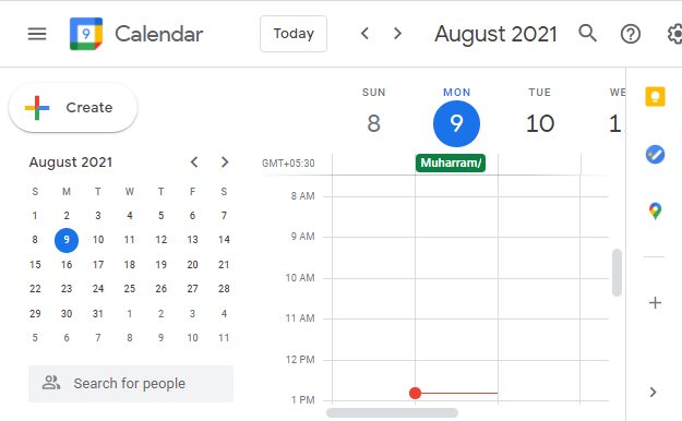 Google Calendar.