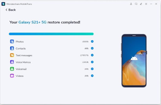 Transfer Data from Phone to Phone