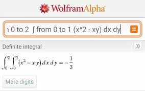 Wolfram Alpha Integrals 