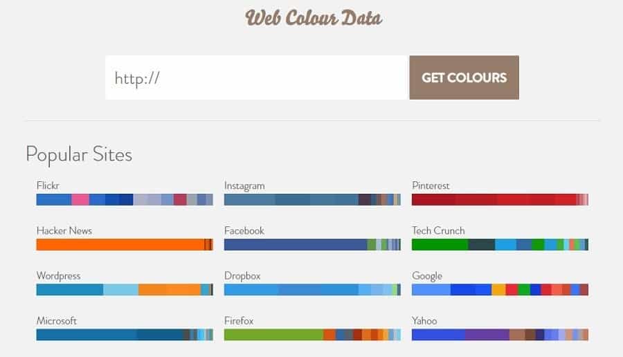 Web Color Data