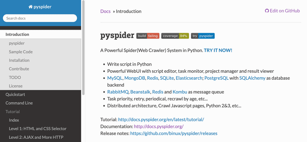 Pyspider